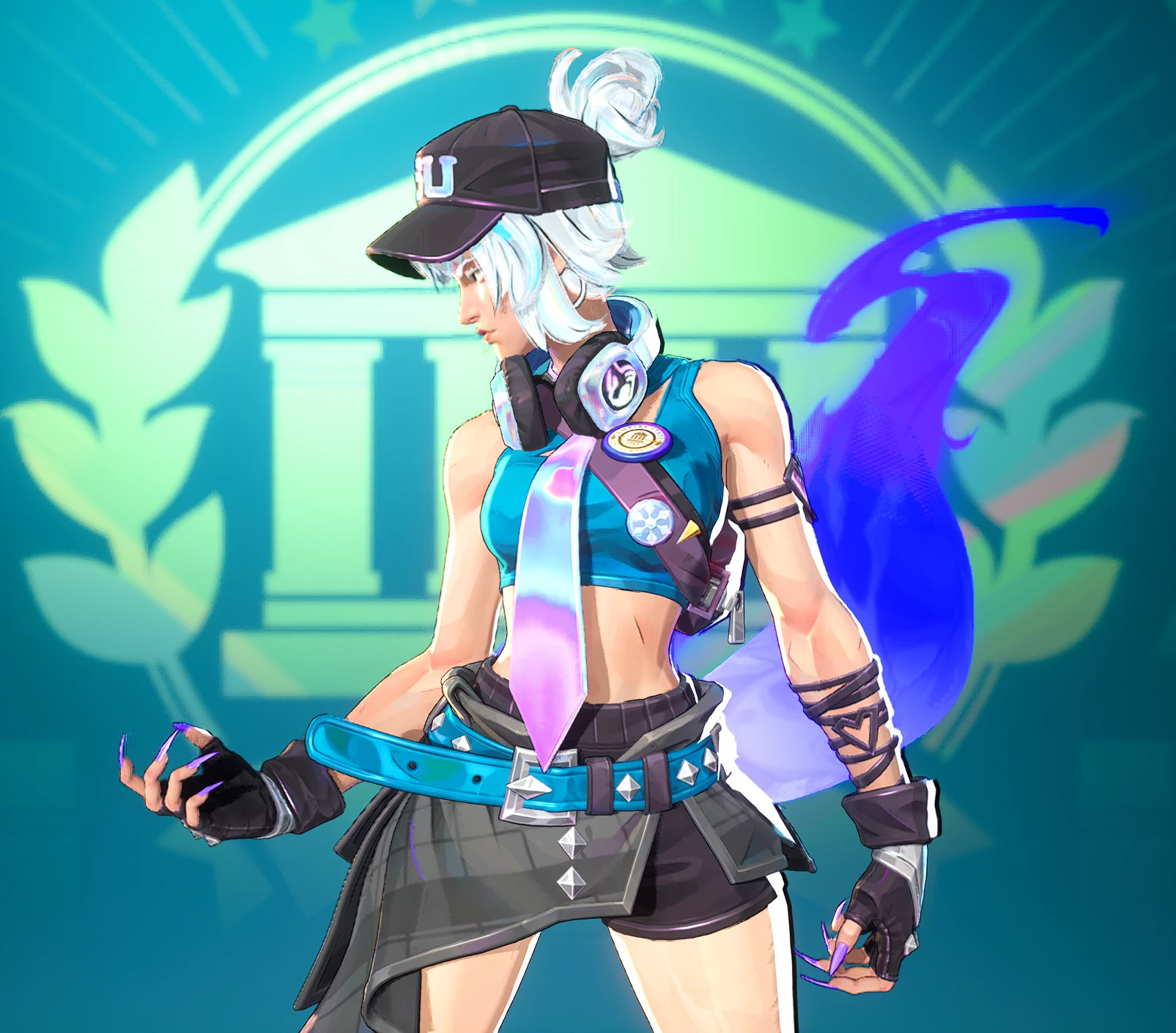 Blue Jiwoo (白狐尹智友,队长)