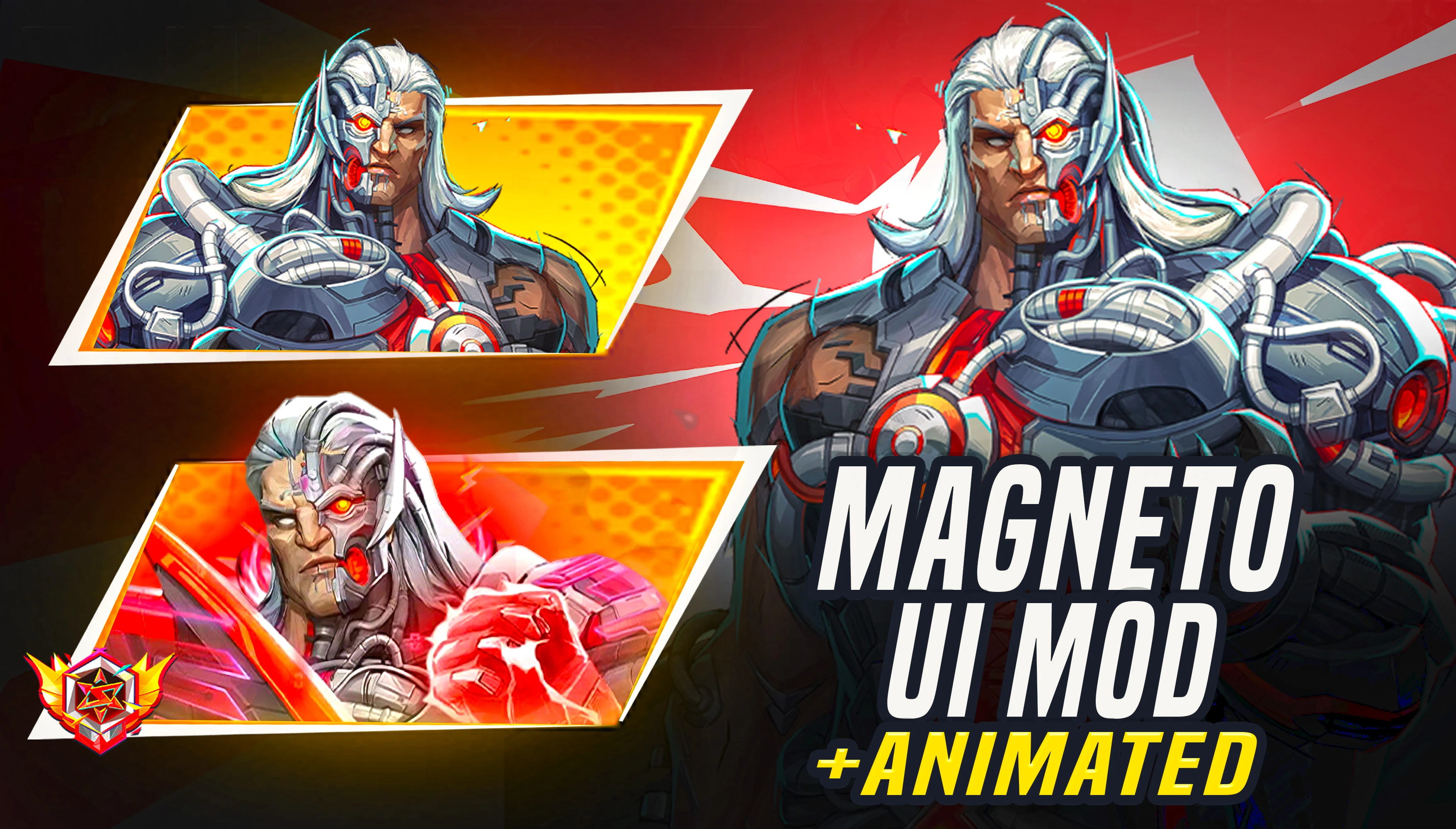 MAGNETO 二进制剑 UI（含动态领主图标）