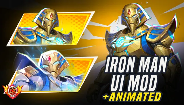 IRON MAN Iron Pharaoh UI ( WITH ANIMATED LORD ICON )