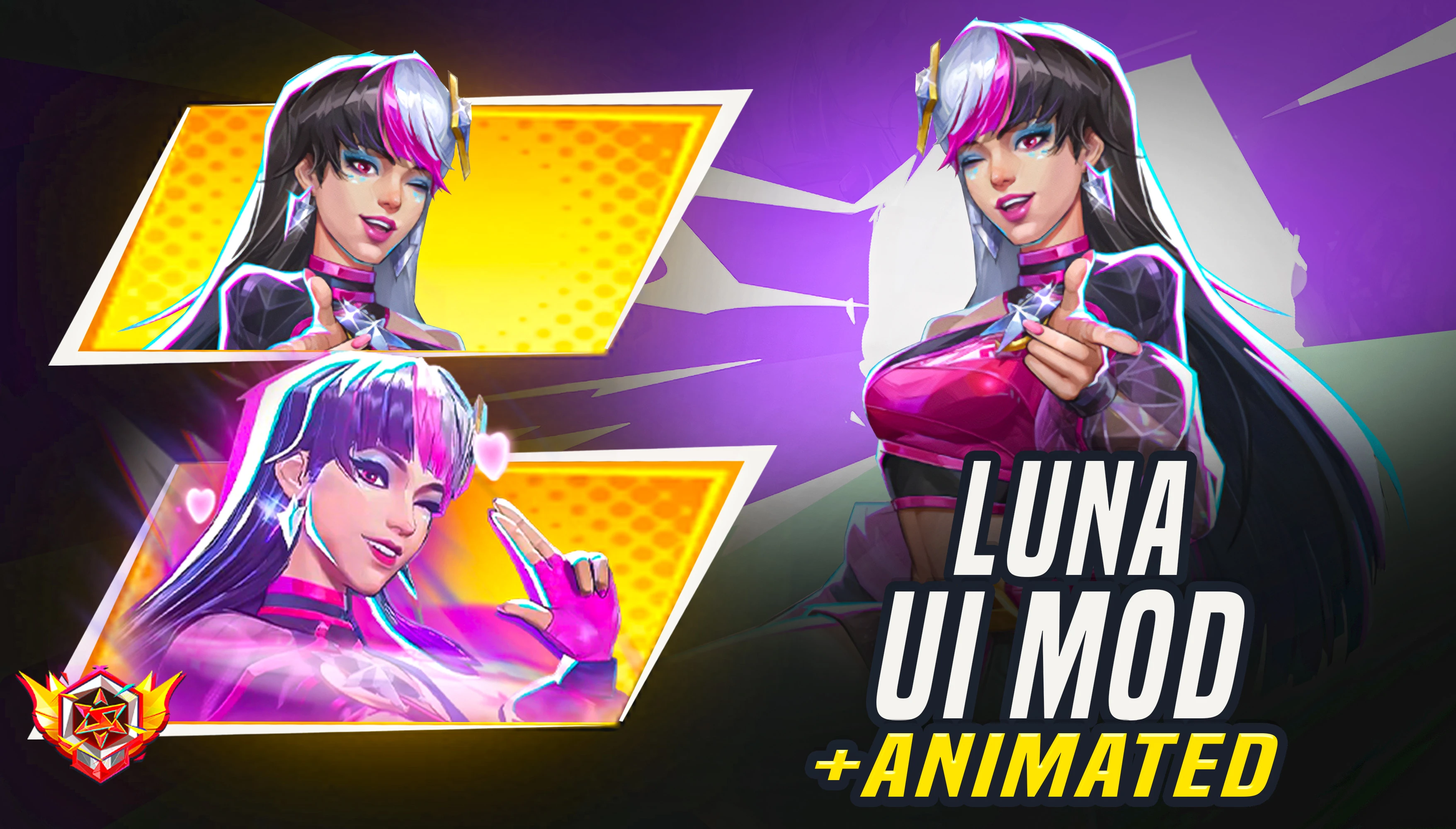 LUNA SNOW 卡红磁带 UI（含动画版主图标）