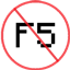 禁用F5