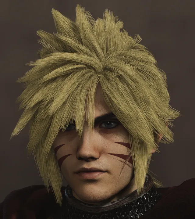 FFVII 年轻克劳德·斯特莱夫发型