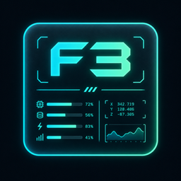 干净调试屏幕 (更好的F3覆盖)
