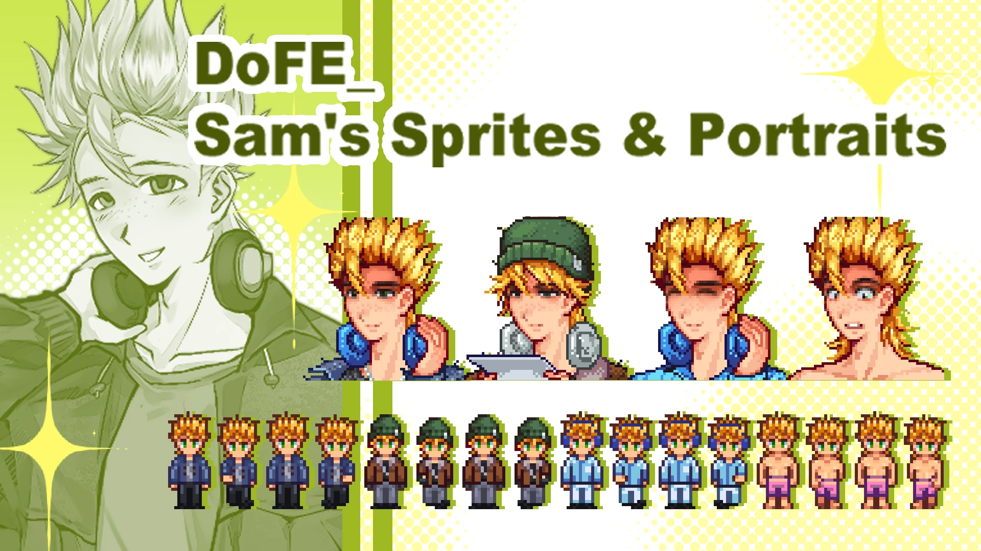 DoFE_Sam的精灵图和肖像