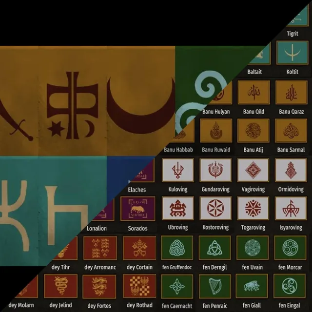 自定义部族AI旗帜图标