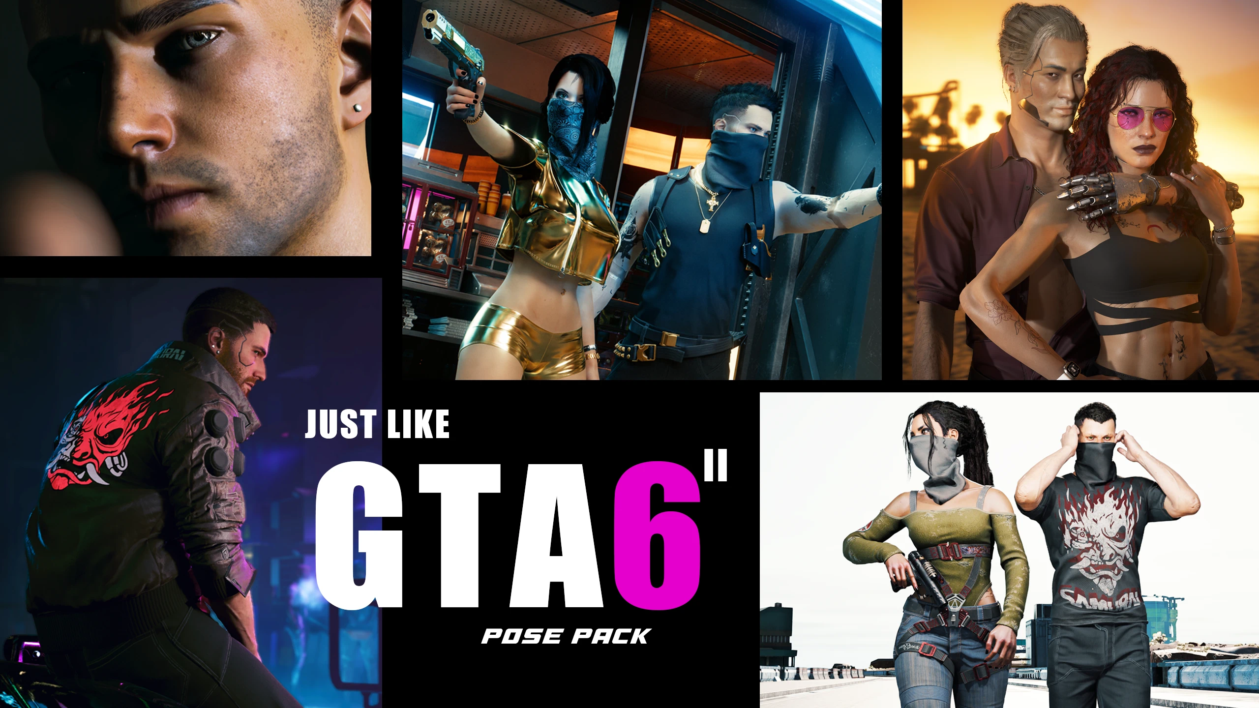 就像GTA SIX 2姿势包一样