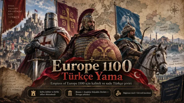 欧洲帝国1100 土耳其语补丁 - 2026年9月 - v1.4.7.3