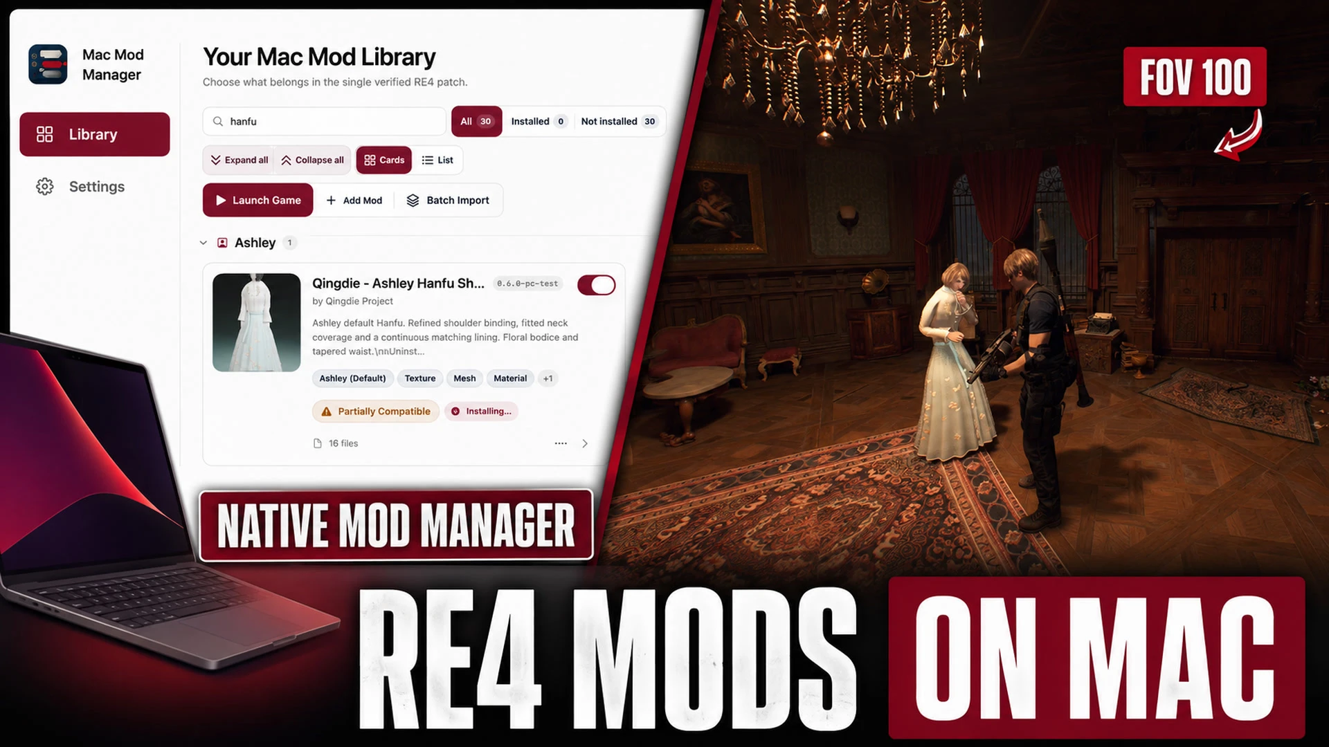Mac Mod Manager 原生 RE4 Mod 管理器 for macOS