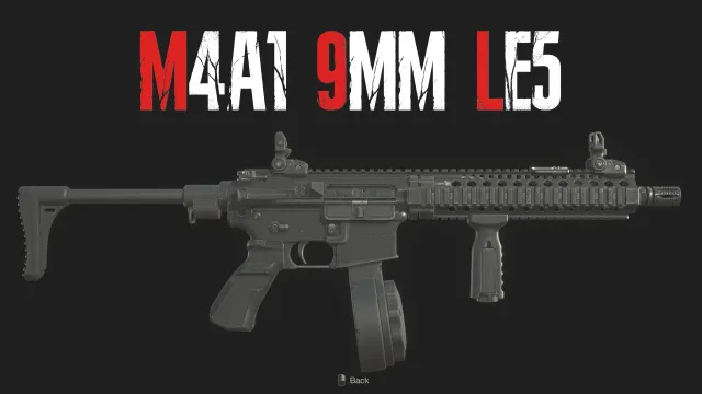 CQBR 转换为 LE5,含动画 M4A1 9mm