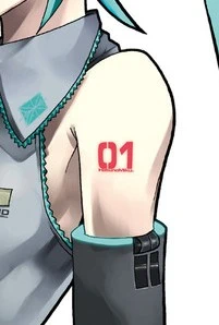 初音未来的01纹身