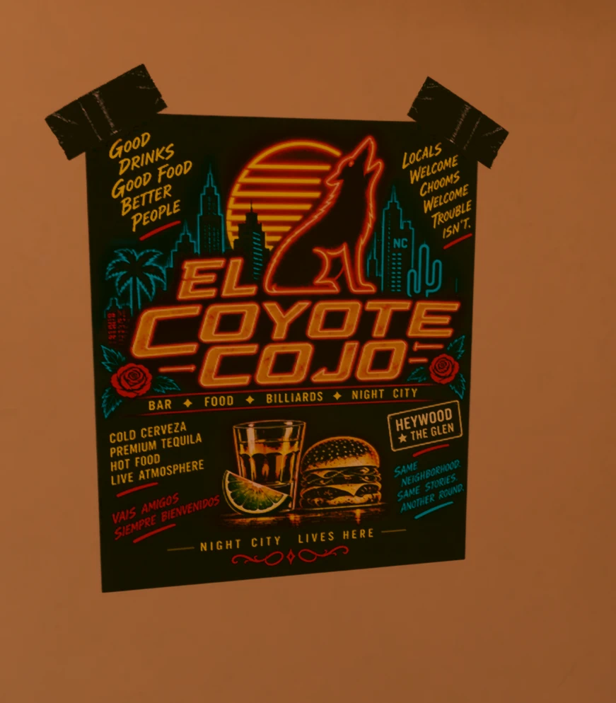 El Coyote Cojo 酒吧海报 - H10 浴室