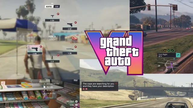适用于旧版和增强版的GTA VI HUD