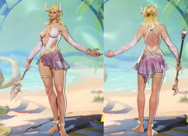 洛基女士 - 海滨塞壬 - 粉色重着色