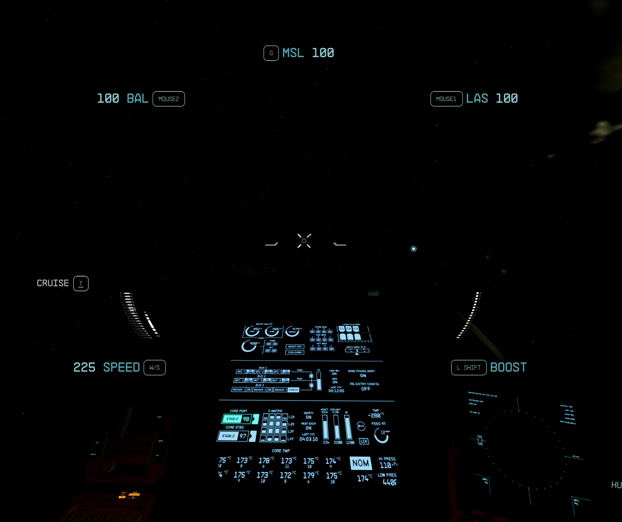 极简飞船HUD