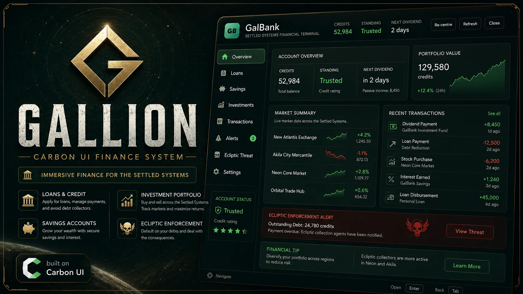 Gallion - 碳界面