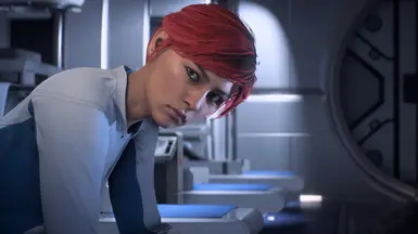 Sara Ryder in Red