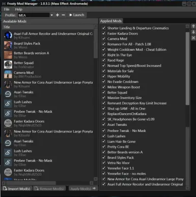 Cal's Mod Guide For MEA