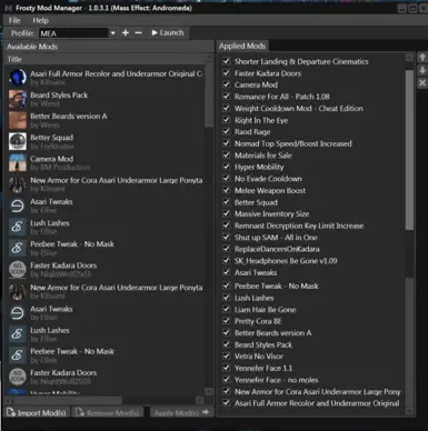 Cal's Mod Guide For MEA