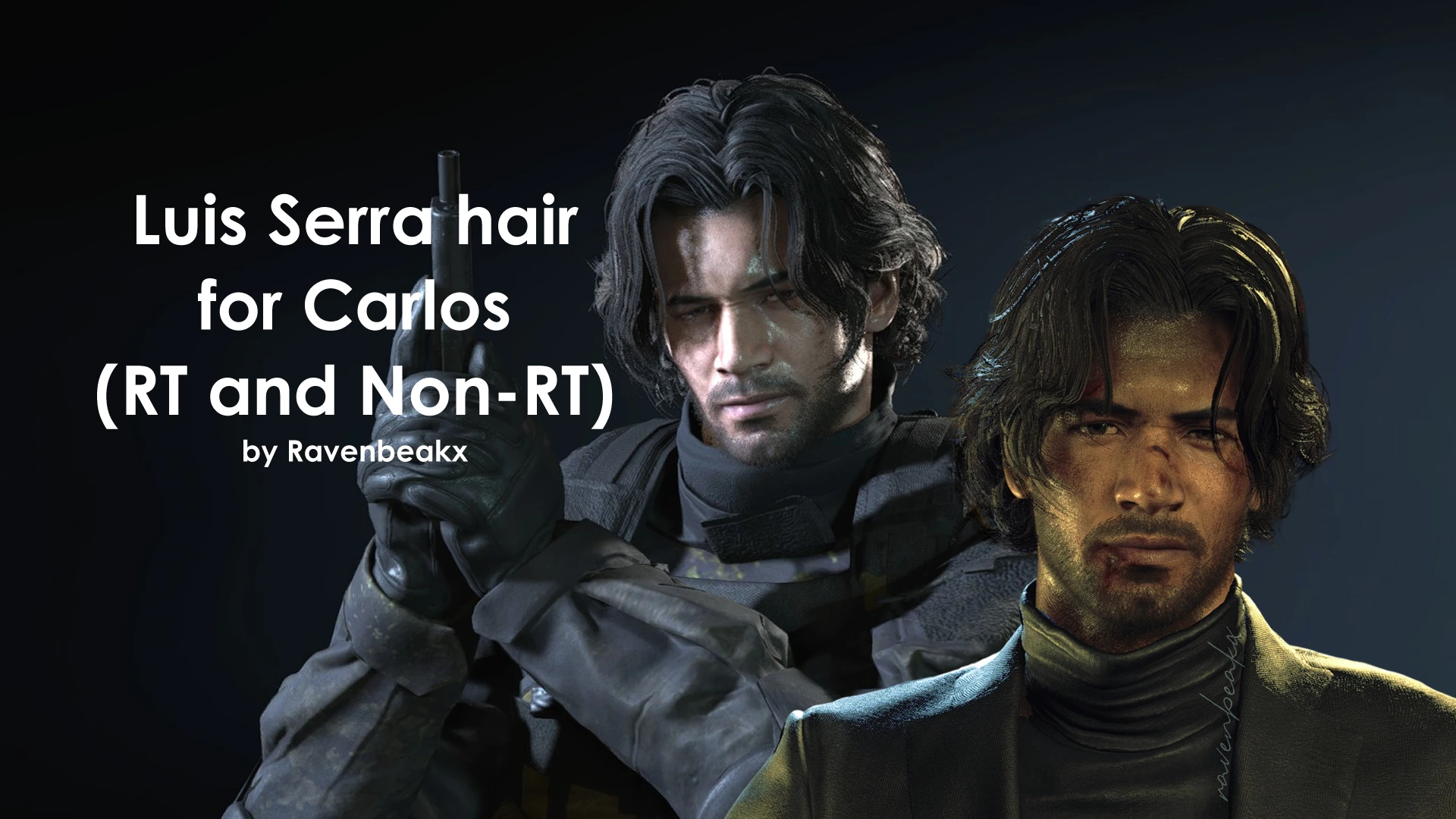 Luis Serra 为 Carlos 设计的发型(RT 和非 RT)