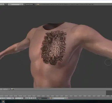 Male Ryder Chest Tattoo