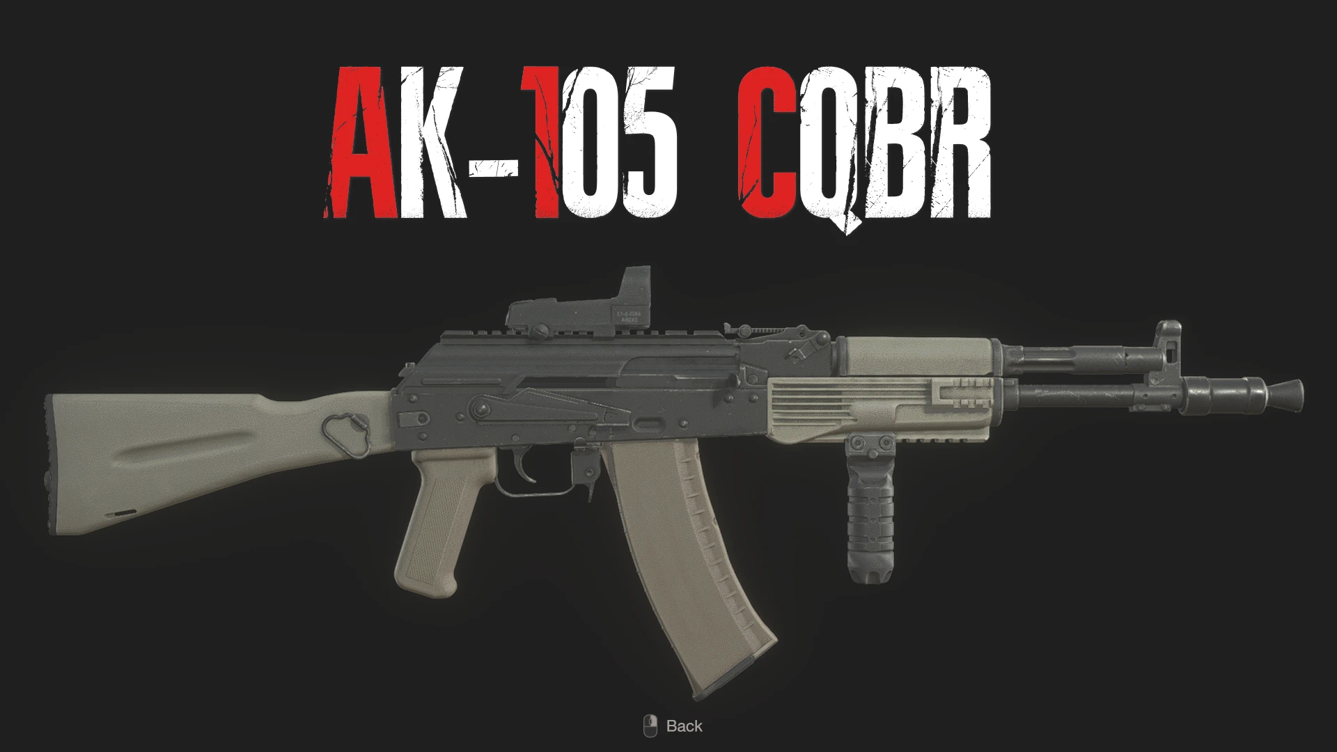 AK-105 CQBR突击步枪卡宾枪 RE4重制版