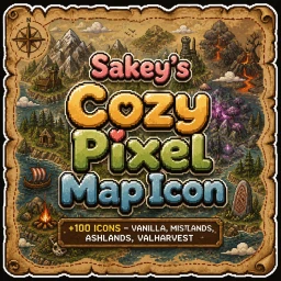 Sakey的舒适像素地图图标