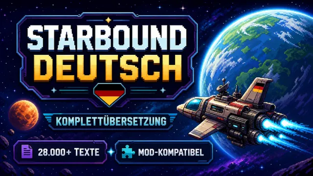 Starbound 德语 - 完整翻译(基础游戏和 Frackin Universe)