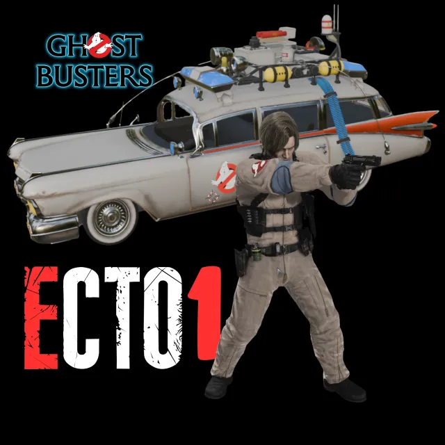 Ecto 1和捉鬼敢死队套装