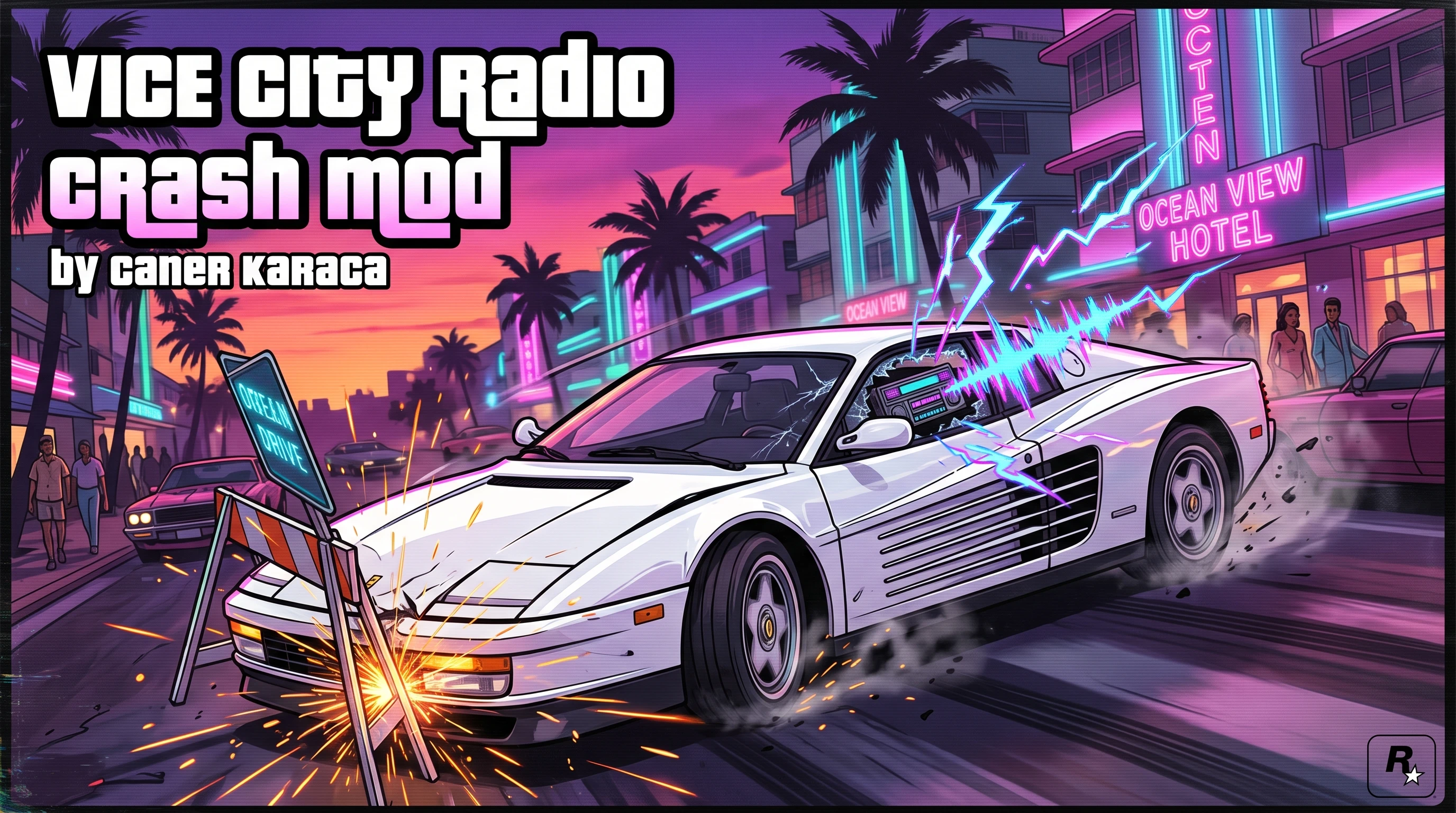 GTA Vice City 电台撞车效果模组
