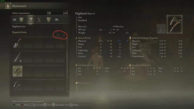 免费升级和武器升级