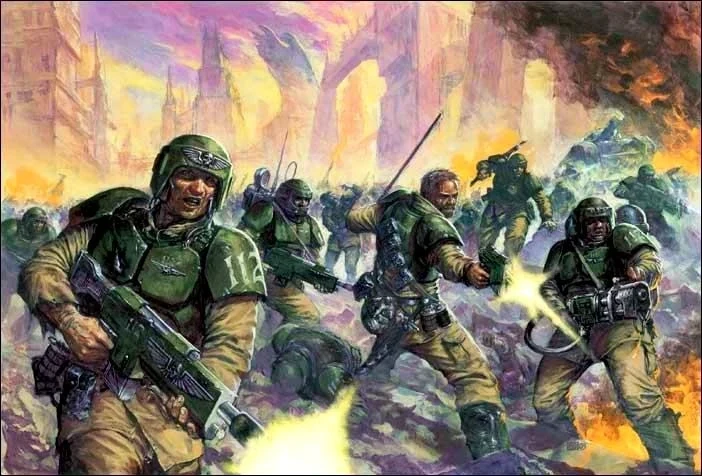 WARHAMMER 40K 帝国卫队或克里格死亡军团 标题重制