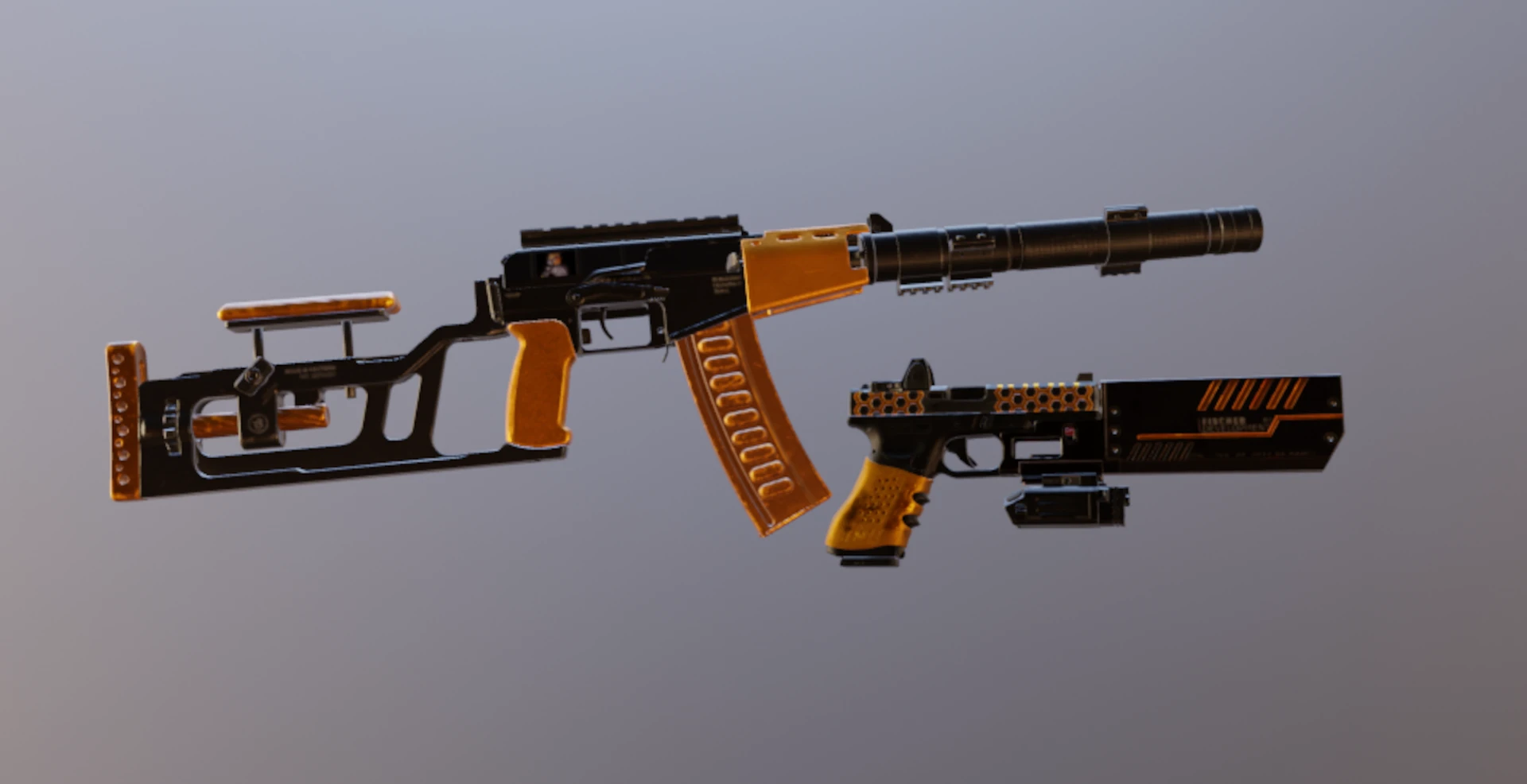 VSS Vintorez 和 Glock 17 N.R.D 定制版