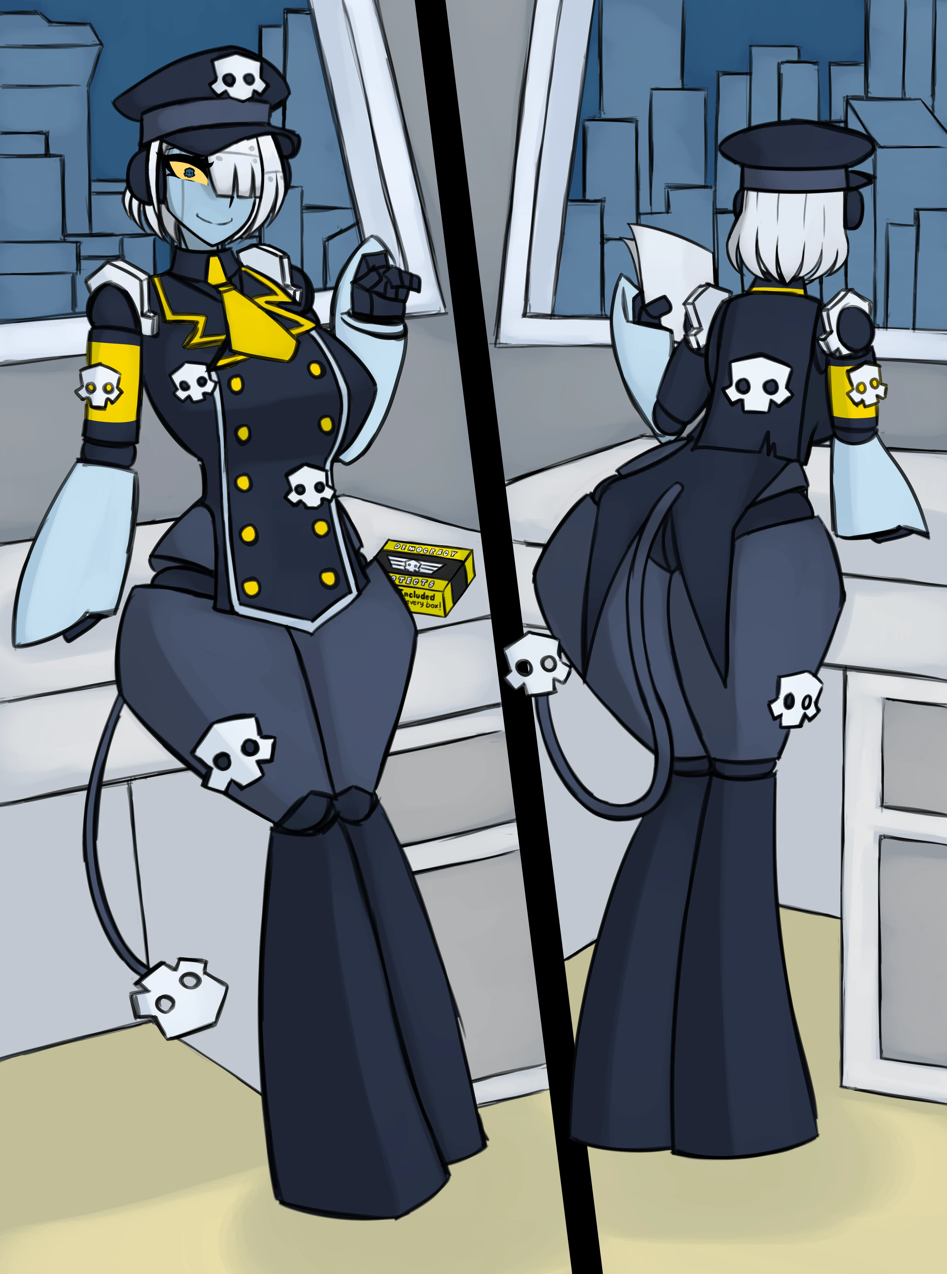 Democratic Automaton E-MILI (Helldivers OC) Model Replacement for RS-100 O-3 and B-27