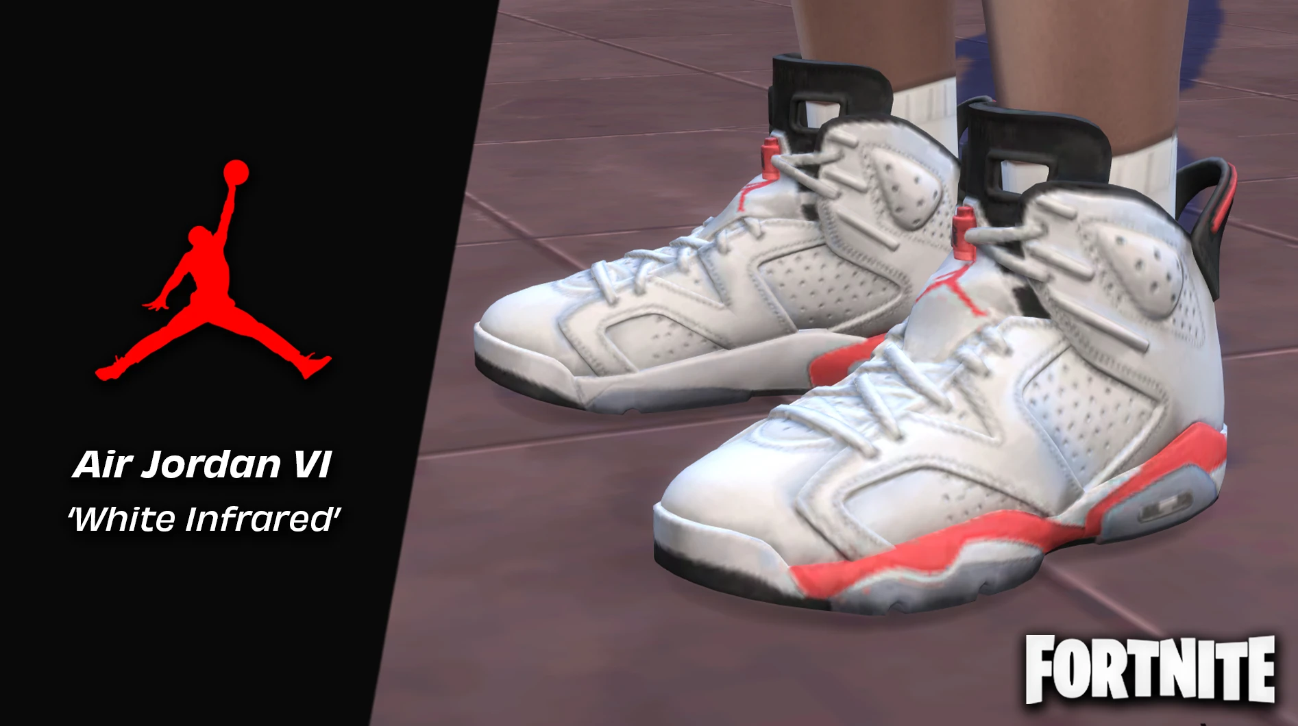 Air Jordan 6 'White Infrared' 运动鞋(Fortnite)