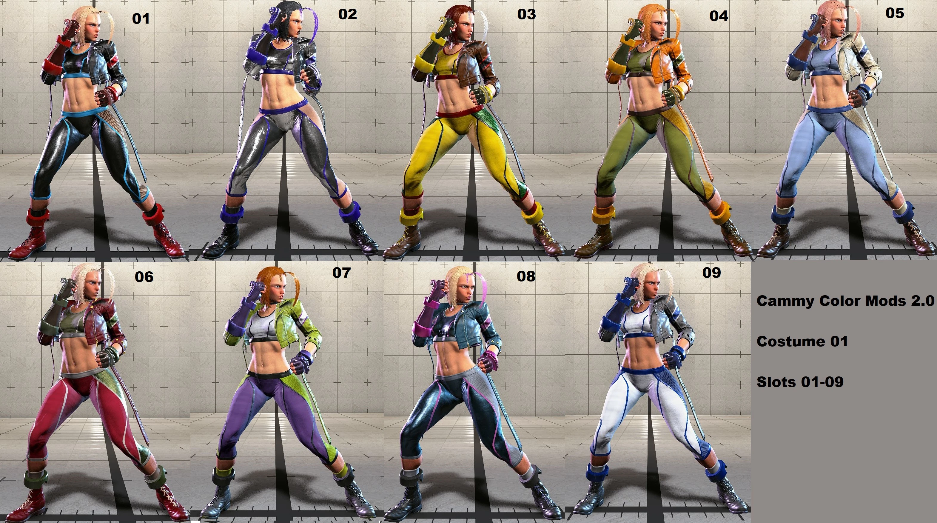 嘉米服装01 颜色模组 亚斯敏更新