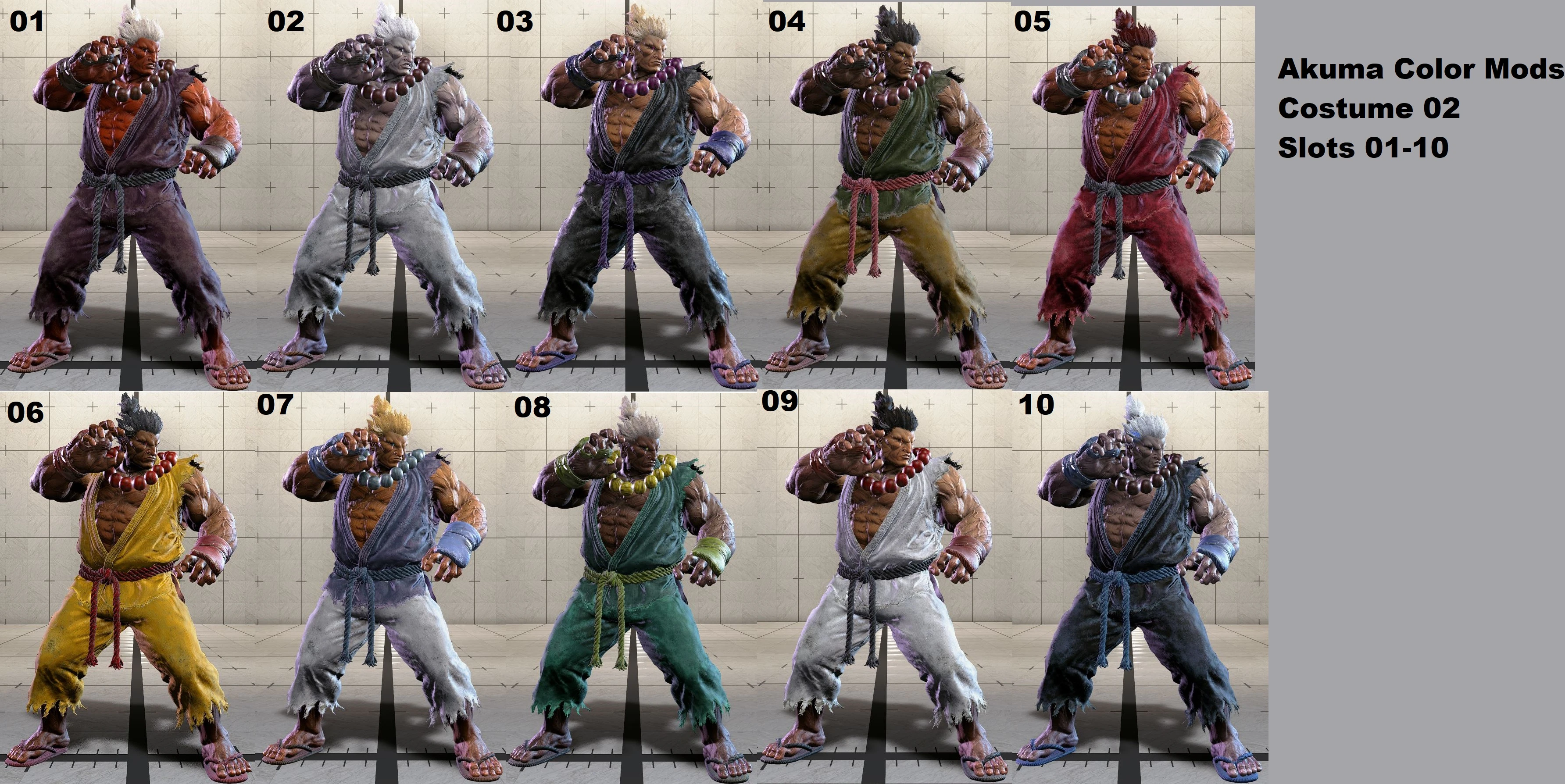 恶魔颜色模组服装02 雅斯敏更新