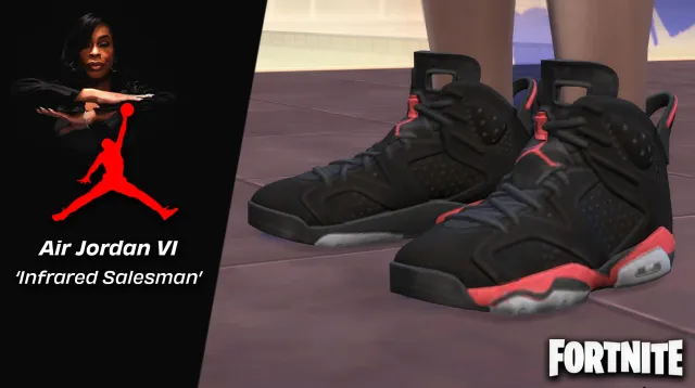 Air Jordan 6 “Infrared Salesman”运动鞋(Fortnite)