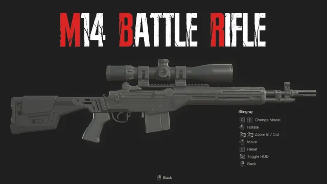 黄貂鱼 M14 战斗步枪 RE4 重制版