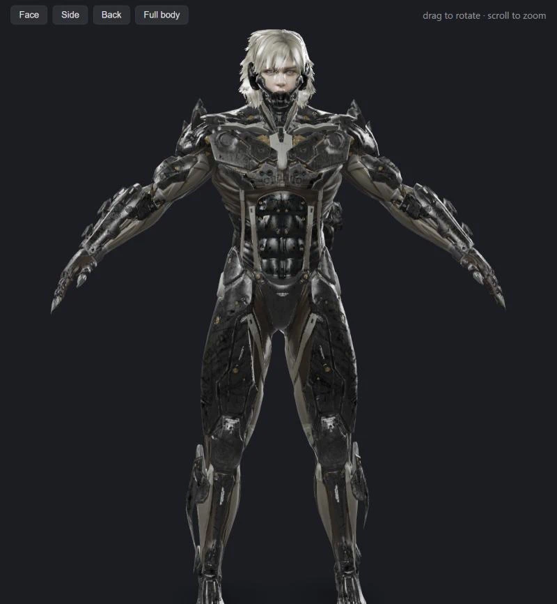 雷电 自定义 mgs4 脸