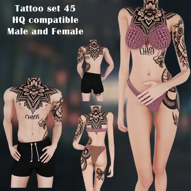 纹身套装 45
