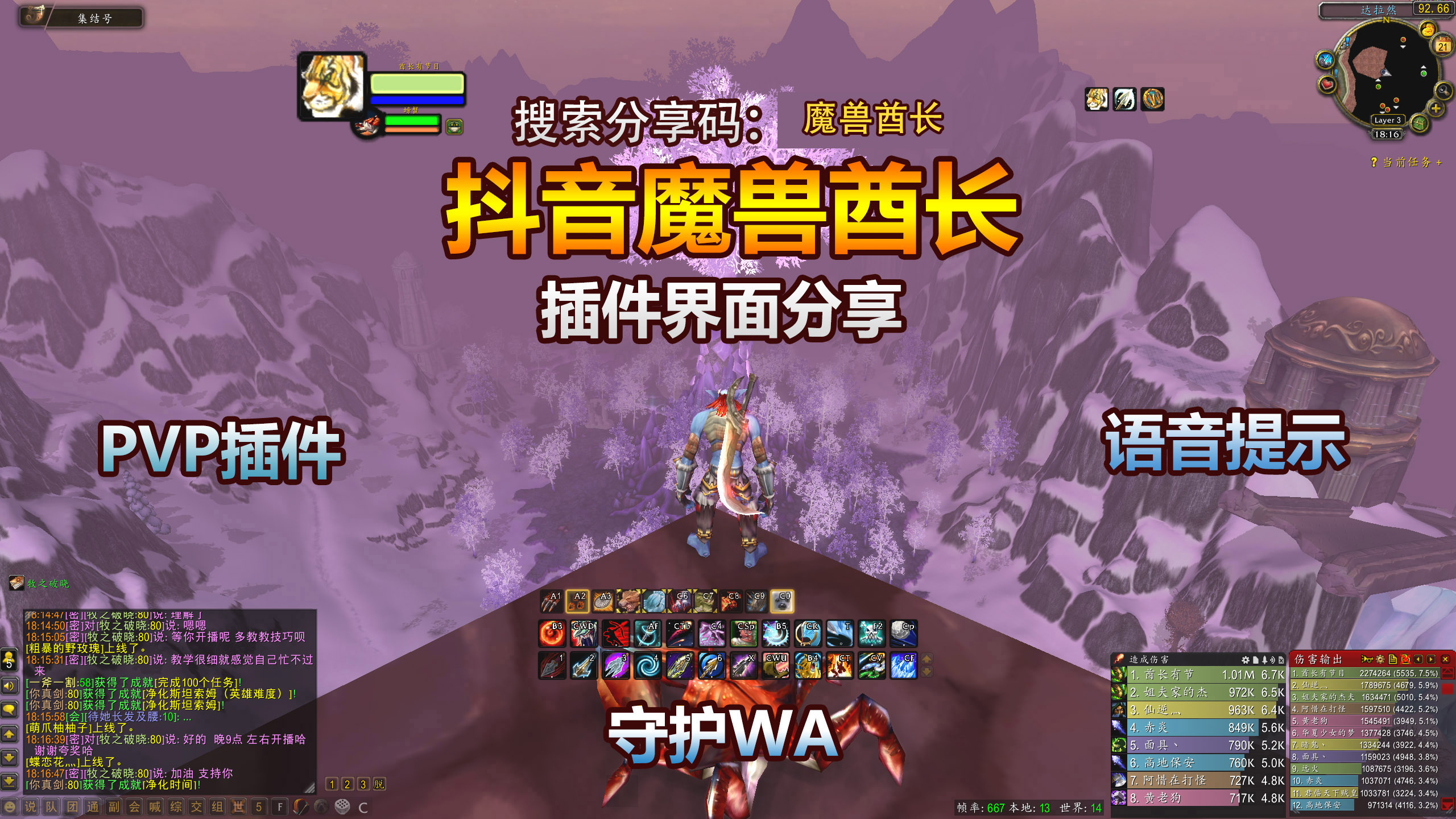 魔兽酋长-插件分享