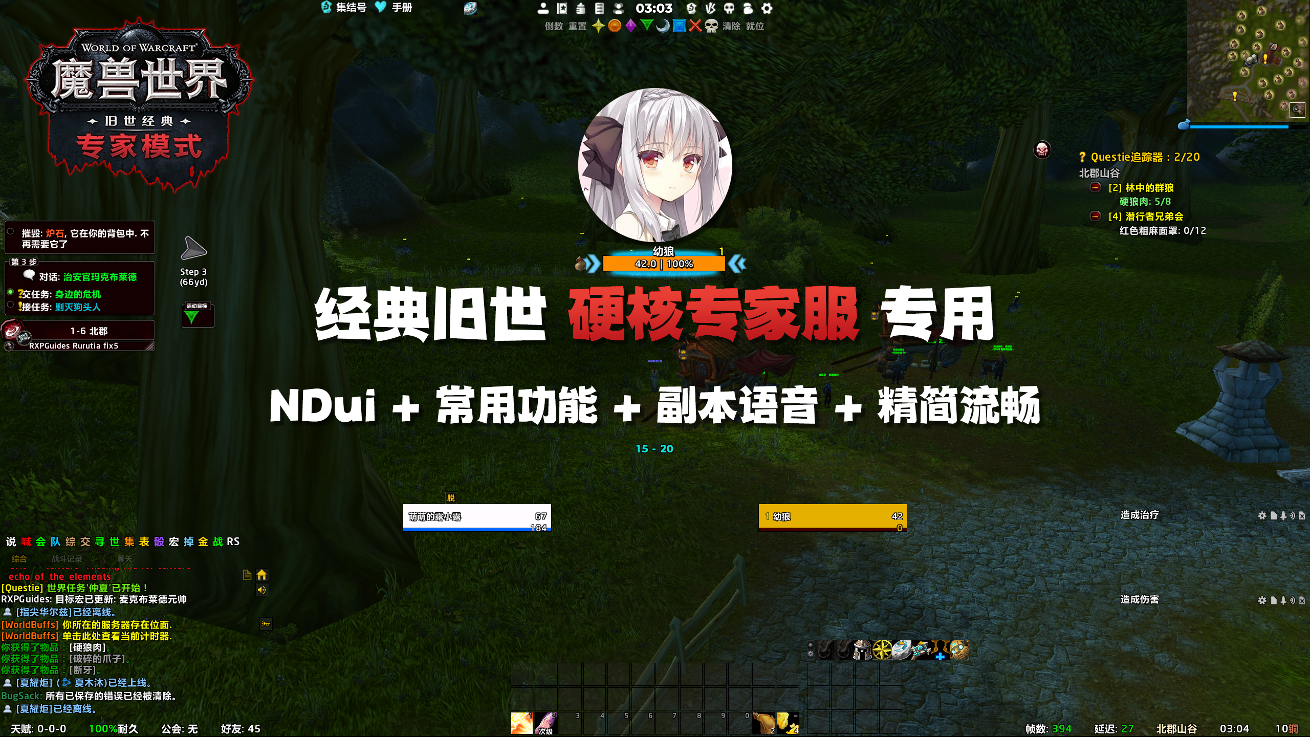 【露露】NDui 配置 硬核专家服专用 精简流畅