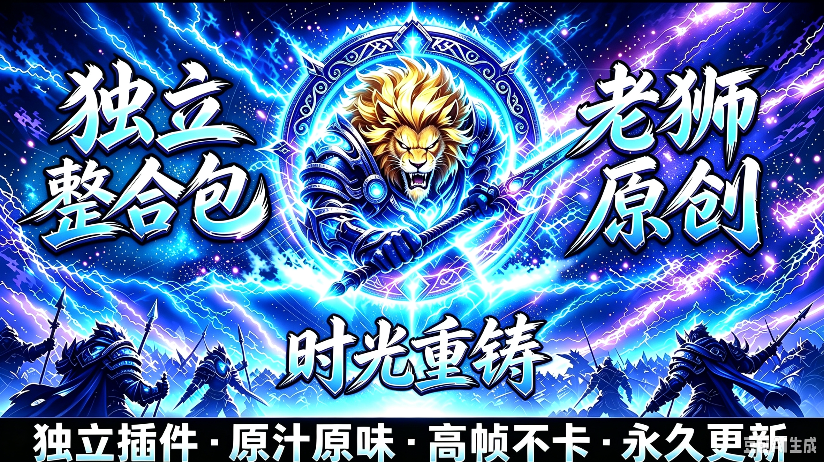 抖音老师【泰坦重铸】老狮国服定制版 适配整合插件 【时光重铸】 原汁原味 归来仍是少年!