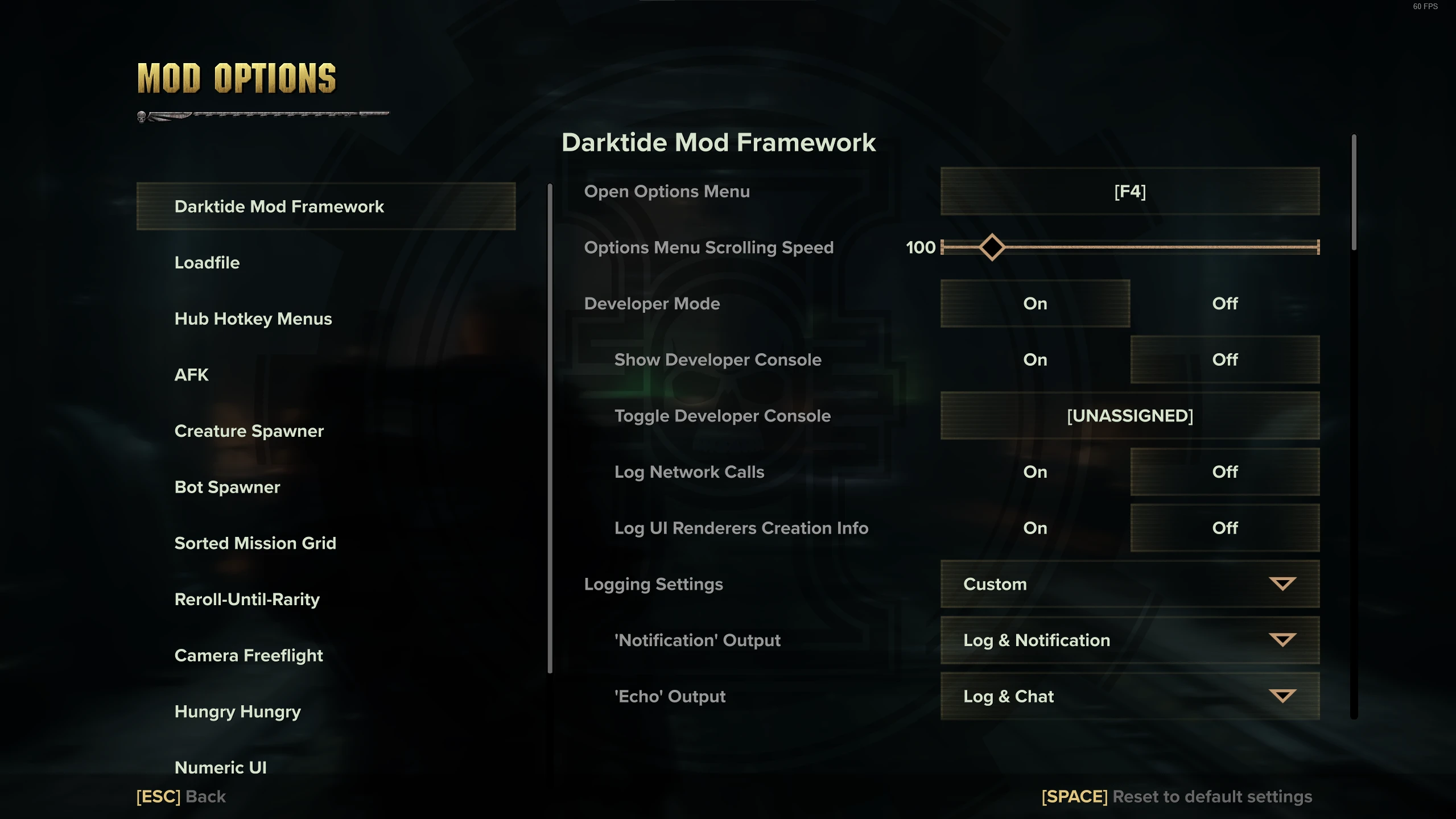 Darktide Mod Framework