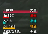 主属性及绿字bar