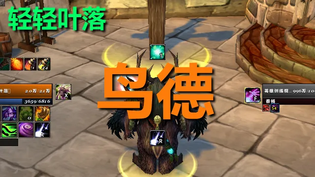 【轻轻叶落】泰坦重铸时光服《鸟德（平衡德）》技能提示wa 