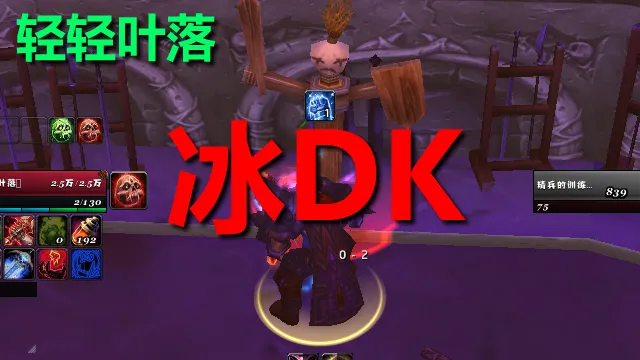 【轻轻叶落】泰坦重铸时光服《冰DK》技能提示wa