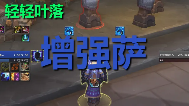 【轻轻叶落】地心之战《萨满-增强萨》单图标输出提示wa