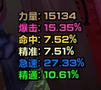 【LeoSiyu】【熊猫人】角色属性(增加了精准)