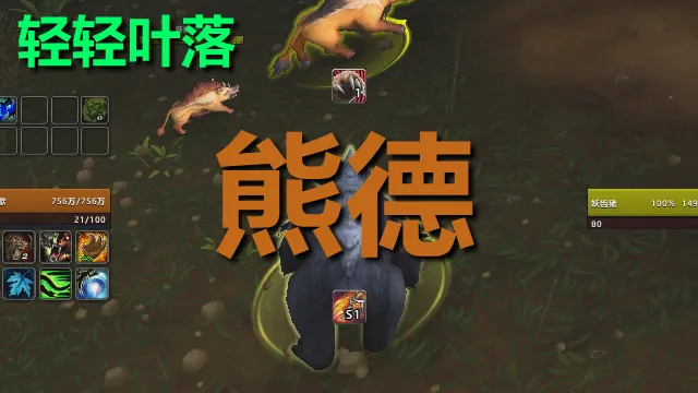 【轻轻叶落】熊猫人之谜-德鲁伊-守护技能提示